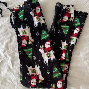 Festive Santa‎ and Tree Pajama Pants